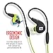 MEE audio M7P Secure-Fit Sports In-Ear Headphones with Mic, Remote, and Universal Volume Control (Green)