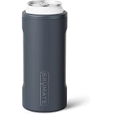 Br&uuml;Mate Hopsulator Slim Can Cooler Insulated for 12oz Slim Cans | Skinny Can Insulated Stainless Steel Drink Holder for Hard Seltzer, Beer, Soda, and Energy Drinks (Nightfall Blue)