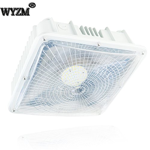2 Pack of 45Watt LED Canopy Lights,NO Weather Proof,9.5″ x 9.5″,120V 277V for Playgr ...