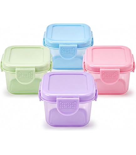 Kit 4 Potes Herméticos 75ml para Papinha de Bebê