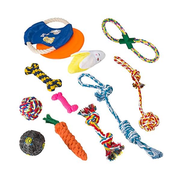 ziidoo-Giochi-Cane12-Pezzi-Giocattoli-per-CaniGiocattoli-di-Corda-Cane-per-Cani-Grandi-Giochi-Cane-Cucciolo ziidoo Giochi Cane,12 Pezzi Giochi per Cani,Giocattoli di Corda Cane per Cani Grandi Giochi Cane Cucciolo