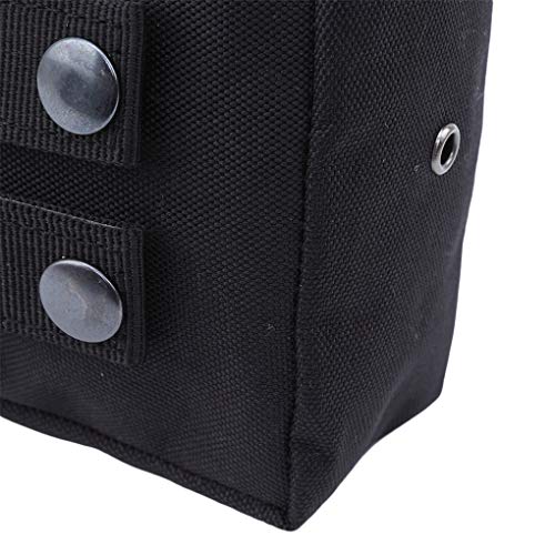 Meolin Universal Outdoor Waist Bag Durable Mobile Phone Case EDC Molle Pouch Hiking Camping Cycling Purse Case Bag,Black - Thumbnail 3