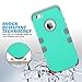 ULAK SE Case,iPhone 5S Case, Anti Slip Shock Resistance Protective Cover with Hybrid High Soft Silicone + Hard PC Case for Apple iPhone 5/5S/SE (Light Green+Grey)