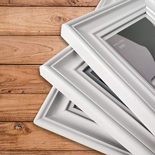 Hap Tim 4x6 Picture Frame White Wooden Photo Frames for Tabletop
