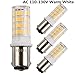 BA15D led bulb 120V Double Bayonet base 5 Watt Warm White 3000K for Sewing Machine Lamp, Non-dimmable (Pack of 4)