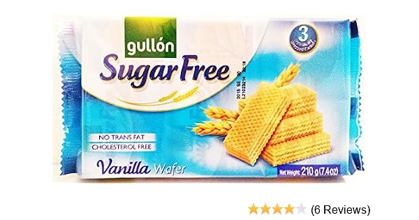 Gullon Sugar Free Vanilla Wafer Cookies 7 4 Oz 210 G By Gullon Amazon Com Grocery Gourmet Food