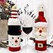 NEILDEN Cute Christmas Sweater Wine Bottle Cover, Handmade Wine Bottle Sweater for Christmas Decorations Cute Christmas Sweater Party Decorations 2pcs