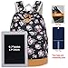 Leaper Girls Cute Backpack for School Laptop Backpack Canvas Travel Backpack for Women Kids Backpack College Kawaii Bookbag School Bags Casual Black