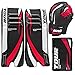 Tour Hockey Youth Invader 150 Hockey Goalie Pad Pack - G105YP (Black-White-Red - 23 Inches)