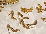 100 Glitter High Heel Shoe Confetti Decor, MANY COLORS AVAILABLE