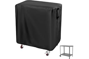 Andacar Prep Table Cover for Keter Unity Small Portable Table, 33inch Outdoor BBQ Cart Cover Buffet Grill Table Cover Bar Tool Cart Cooler Covers Waterproof - 33"Lx24"Wx32"H