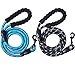 2 Packs 5 FT Strong Rope Dog Leash with Comfortable Padded Handle and Highly Reflective Threads for Small Medium Large Dogs