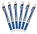 Pentel EnerGel Deluxe RTX Retractable Liquid Gel Pen, Fine Line, Needle Tip, Blue, Pack of 6