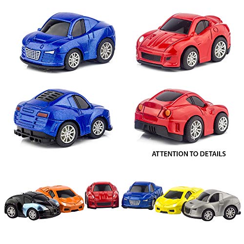 Liberty Imports 12 Assorted Pullback Diecast Metal Race Cars Set (1 Dozen)