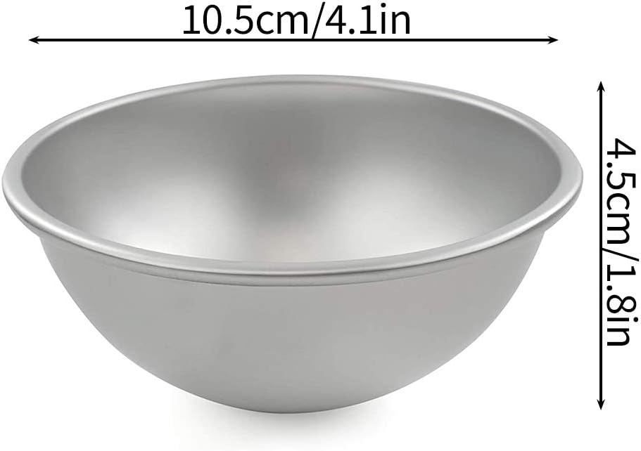 4 Pieces Sunned Moulle Demi Sphere 10 Cm Aluminium Anodise Moule A Gateau Demi Sphere Moule A Gateau Bombe De Bain Pour La Cuisson Patisserie Cuisine Et Maison Centroarco Com