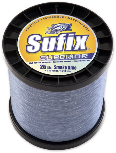 Sufix Superior 2Kg Spool Size Fishing Line (Smoke Blue, 30-Pound)