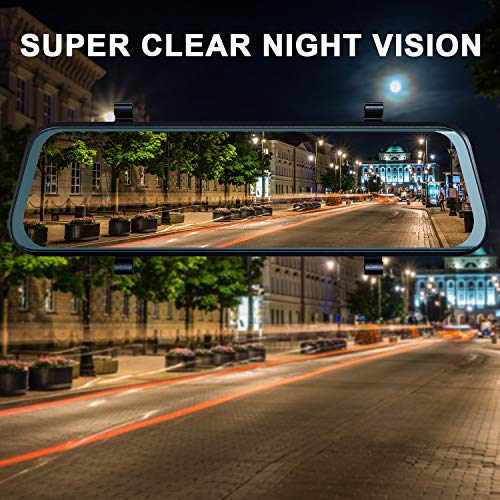 image for YUNDOO Mirror Dash Cam, 1080P HD 9.66