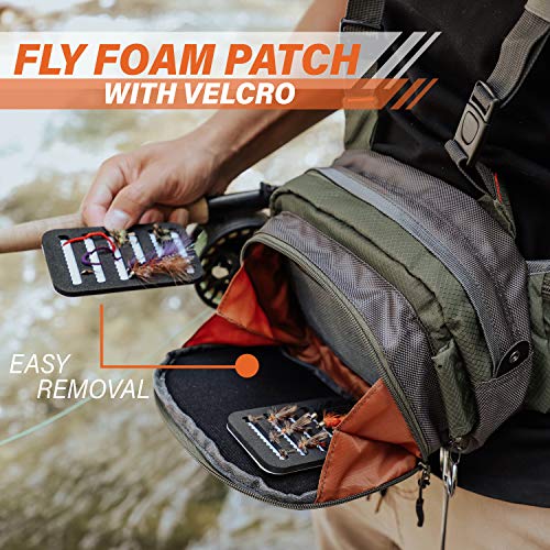 VIXYN Fly Fishing Waist Pack Lightweight Fishing Fanny Pack and