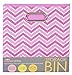 Modern Littles Rose Zig Zag Folding Storage Bin, Pink