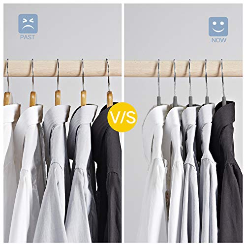 Premium Velvet Hangers No Shoulder Bumps Suit Hangers with Chrome