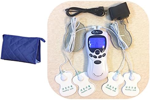 TENS Unit 8 Modes Rechargeable Muscle Stimulator Electronic Pulse Massager Kit + Travelling bag
