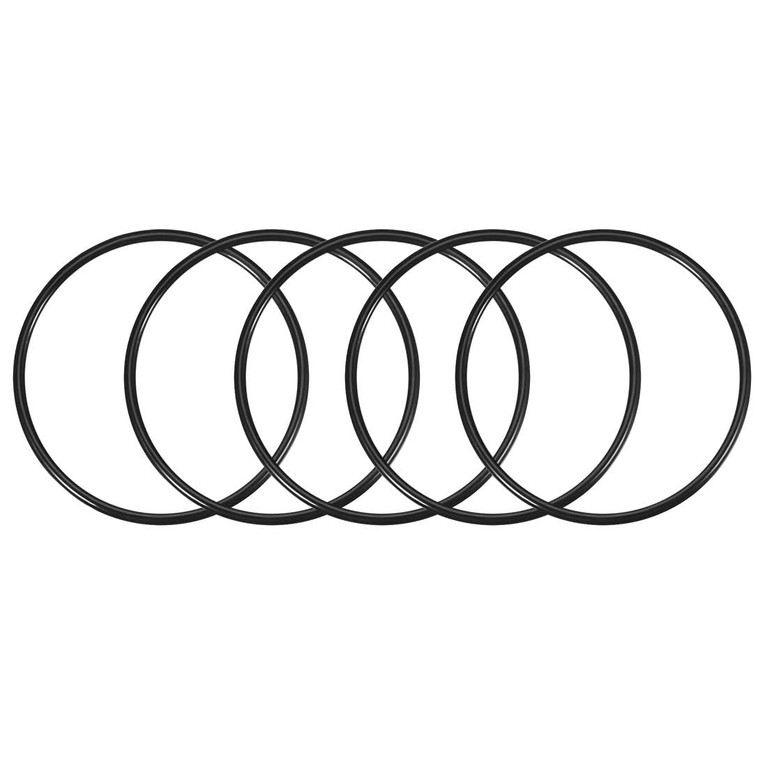 TA-VIGOR 5Pcs Nitrile Rubber O-Rings, 100mm OD 92mm ID 4mm Width Rubber Washers Spacer O-Rings Gasket kit, Metric Sealing Gasket for Hose, Faucet, Automotive, Plumbing