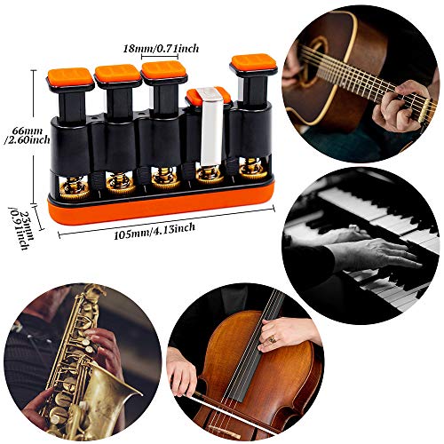 Finger Strengthener,Guitar Beginner Exercier,Finger trainer,Hand Grip Strength Trainer for Athletes,Musicians & Physical Therapy - Thumbnail 2
