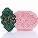 Floral Scroll Work Silicone Mold Food Safe Fondant, Gum Paste, Resin, Polymer Clay, Craft, Jewelry Food Mold.