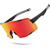 OULAIQI Cycling Sunglasses for Men Women,UV Protection Sports Running Glasses for Baseball Softball Driving Biking Volleyball