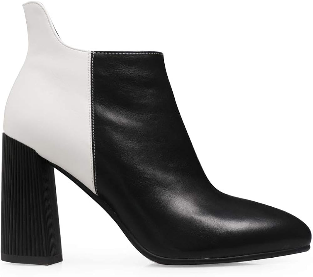 Women's Fashion Ankle Boots Block Chunky Heel Boots Comfy