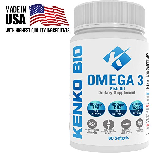 Premium, omega 3 fish oil supplements by kenko bio, ome…