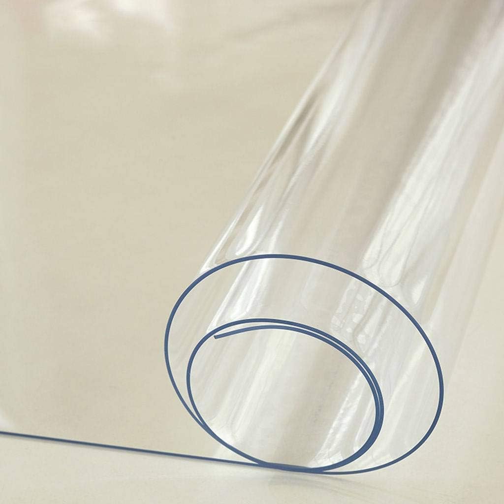 HALOUK Rectangular Clear Table Cover,Vinyl Plastic 1.0mm