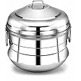 Subaa Stainless Steel Idli Maker/satti/Steamer/Boiler/Cooker/Panai (14 IDLY) Weight 1.400 Kg