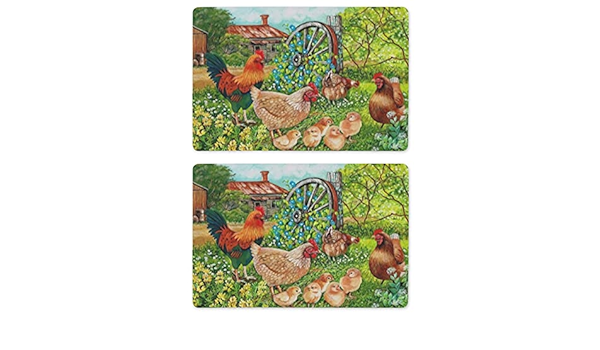 Juego de 2 imanes para nevera, diseño de gallo de granja y ...