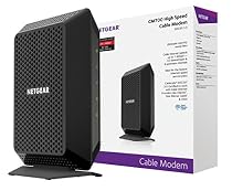 NETGEAR CM700 32x8 Cable Modem DOCSIS 3.0 Max Download Speeds of 1.4Gbps. Certified for XFINITY by Comcast, Time Warner Cable, Charter, & more (CM700)
