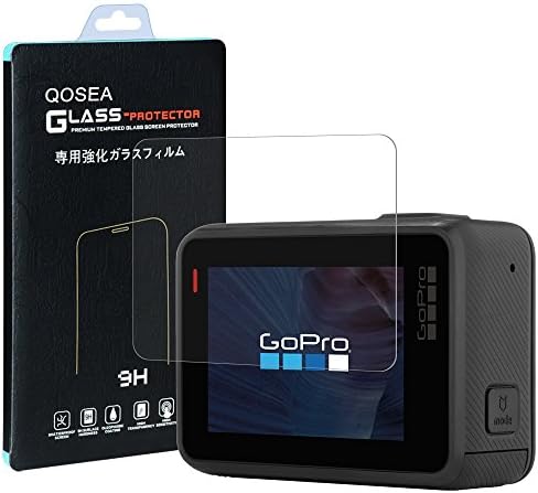 GoPro Hero 5 Screen Protector [2 PACK], Qosea Ultra-thin 2.5D 9H Hardness Crystal Clear Scratch Resistant Tempered Glass Screen Protector for GoPro Hero 5