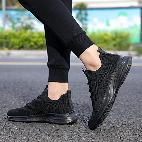 VAMJAM Men\'s Running Shoes Fashion Sneakers - Lightweight Breathable Flying Knitting Lace Up Mesh Walking Shoes Workout Casual Sports Shoes