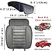 Big Ant Car Seat Cover 1 Piece, PU Faux Leather Bottom Seat Cover, Edge Wrapping Front Seat Protector for Cars (Gray)