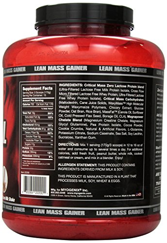 Myogenix Aftershock Crit Mass, Cookies & Cream, 5.62L, 6.4