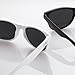 BMC 4 pc Black and White Wedding Party Decal Style Sunglasses - Bride & Groom