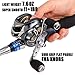 Sougayilang Baitcasting Reel, 11+1 Stainless Steel Bearings, 18LB Super Drag, Magnetic Brake System Fishing Reel for Bass, Crappies, Perch, Trout, Walleyes Fishing