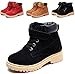 DADAWEN Boy's Girl's Classic Waterproof Leather Outdoor Strap Winter Boots (Toddler/Little Kid/Big Kid)