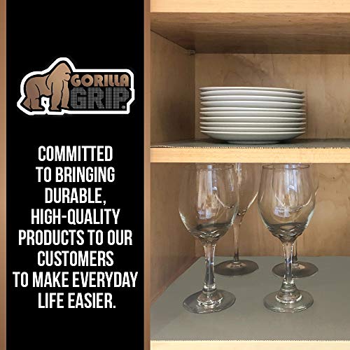 Gorilla Grip Slip Resistant Drawer and Shelf Liner, Non Adhesive Water