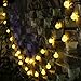 GDEALER Solar String Lights 20ft 30 LED Warm White Crystal Ball Waterproof Outdoor String Lights Solar Powered Globe Fairy String Lights for Garden, Home, Landscape, Christmas Decoration (1)