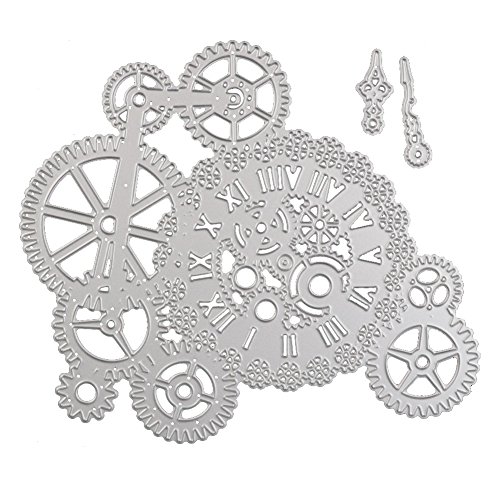 Metal Cutting Dies Punk Gear Embossing Stencil for Card Making Home Decoration