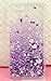 iPhone 6 Plus/6S Plus Case(Not for iPhone 6/6S),Blingy's New Cool Flowing Liquid Glitter Style Plastic Hard Case for Apple iPhone 6 Plus/6S Plus (Hearts with Purple Glitter)