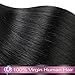 Brazilian Straight Hair 4 Bundles With a Free Part Lace Closure 100% Unprocessed Human Hair Bundles Natural Color