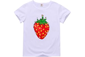 Baby Girls Boys Magic Flip Sequins T-Shirt Tops Kids Animal Fruit Printed Pullover Tees Clothes Short Sleeve Summer Outfit