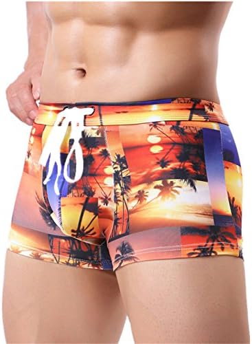 Sexy Men's Printing Swimming Trunks Beachwear Underwear Surf Boardshorts