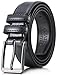 Gallery Seven Mens belt - Genuine Leather Dress Belt - Classic Casual Belt in gift box - Noir - Size 36